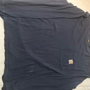 Carhartt Men's Deep Blue Long Sleeve Tee